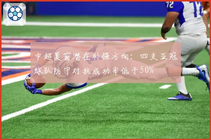 中超夏窗潜在补强方向:四支亚冠球队防守对抗成功率低于50%